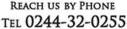 Reach us by Phone